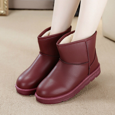 New Winter Snow Boots Women's Short Boots Warm Cotton Shoes With Laces