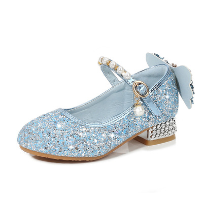 New Style Leather Shoes, Princess Shoes, Children's Crystal Shoes, Korean Version