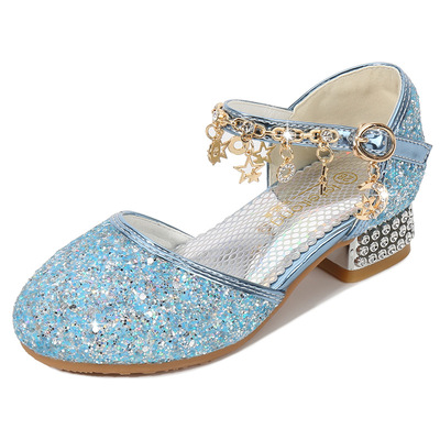 Children's Crystal Shoes Catwalk Show High Heels New Fashion Princess Shoes