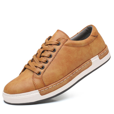 Creative Trend Men's Casual Shoes British Lace-up Sneakers Large Size Men's Shoes