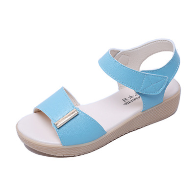 Trifle Platform Sandals Simple Student Casual Velcro Sandals