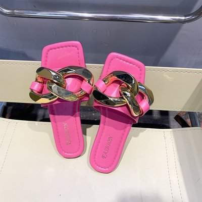 Fashion Flat-bottomed Casual Outer Wear Beach Slippers