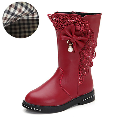 Children's Plush Boots For Little Girls