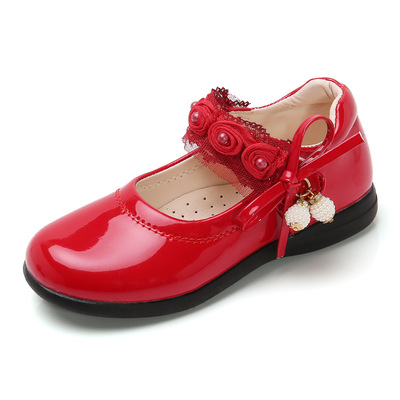 Big Kids Princess Shoes In Black Soft Sole Student Performance Shoes