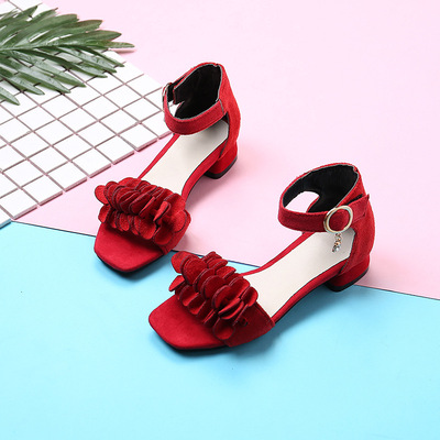 New Princess Shoes, Children's Roman Shoes, High-heeled Student Performance Shoes