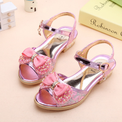 Fish Mouth Princess Children's Sandals, College Children's Soft-soled Beach Shoes