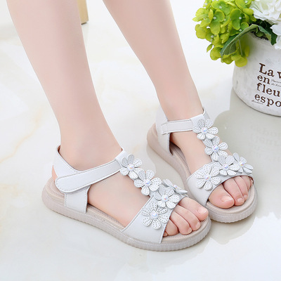 Children's Soft Sole Little Girl Princess Open-toe Beach Shoes