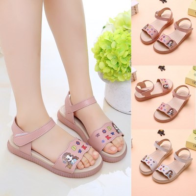 Fashion Korean Children's Soft-soled Little Princess, Big Kids, Girls, Baby Beach Shoes