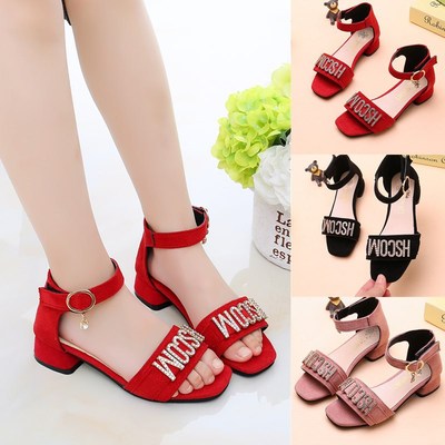 New Fashion Soft Sole Princess Shoes Little Girl Roman Shoes
