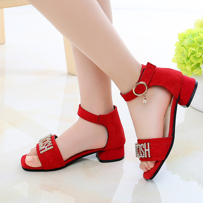 New Fashion Soft Sole Princess Shoes Little Girl Roman Shoes