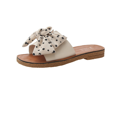 Summer New Style Korean Style Outer Wear Soft-soled Slippers, Flat-bottomed Fashionable One-word Sandals