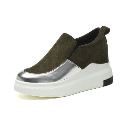 Korean Fashion Casual Platform Shoes Thick-soled Polyurethane Loafers Loafers