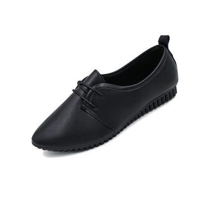 Autumn New Style British Style Casual Small Leather Shoes Flat Retro Small White Shoes