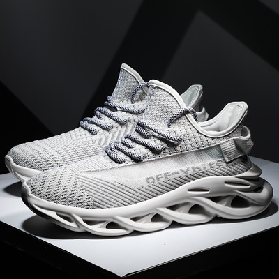 New Style Fly Woven Breathable Knife Edge Coconut Shoes Plus Size Casual Couple Sports Shoes