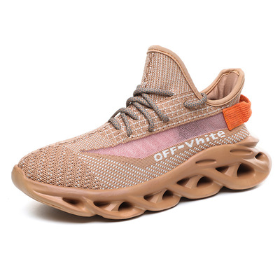 New Style Fly Woven Breathable Knife Edge Coconut Shoes Plus Size Casual Couple Sports Shoes
