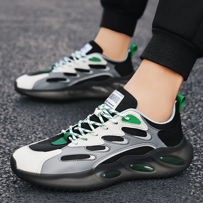 Breathable Mesh Shoes Men's Korean Fashion Popcorn Student Casual Sports Shoes