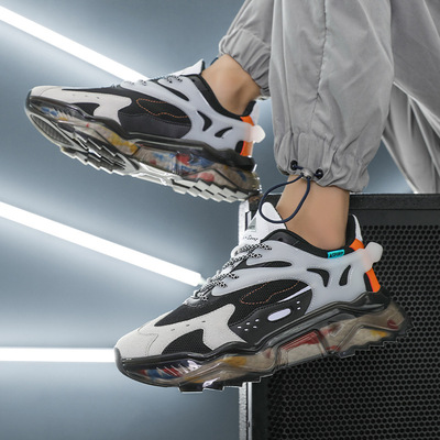Breathable Mesh Shoes Men Korean Fashion Popcorn