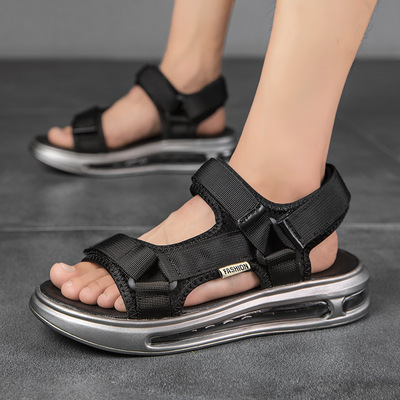 Breathable Beach Shoes Men's Korean Fashion Outer Wear Large Size Sandals And Slippers