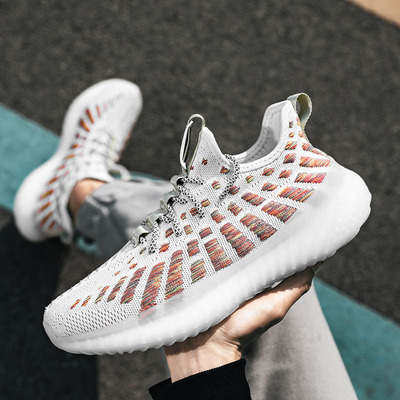 Fei Woven Breathable National Tide Popcorn Plus Size Casual Men's Sports Shoes