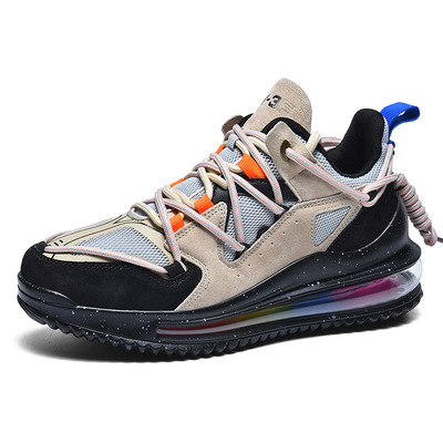 Rainbow Air Cushion Fashion Sneakers Korean Style All-match Student Breathable Mesh