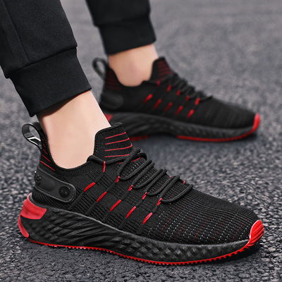 Breathable Mesh Shoes Men's Korean Fashion Students Casual Running Men's Sports Shoes