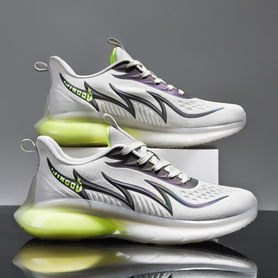 Breathable Fluorescent Popcorn Trendy Shoes Men's Korean Fashion Student Sports Shoes