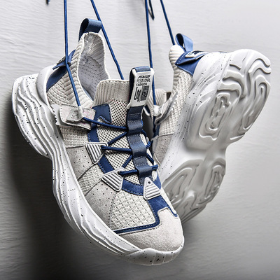 Summer New Style Flying Woven Breathable Running Shoes Korean Student Casual Men's Shoes