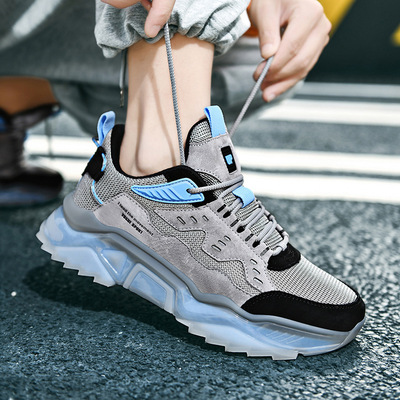 High Quality Popcorn Trendy Shoes Korean Fashion Breathable Mesh Casual Sports Shoes