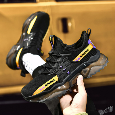 Breathable Popcorn Trendy Shoes Korean Fashion Wear Quality Men's Sports Shoes