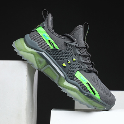 Breathable Popcorn Trendy Shoes Korean Fashion Wear Quality Men's Sports Shoes