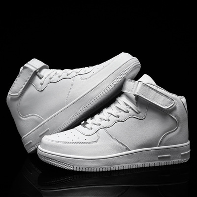 Men's High-top Sneakers Couple Shoes Korean Style Classic Casual White Shoes