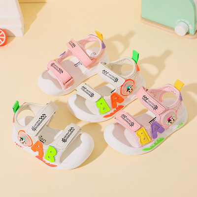 Summer New Cute Baby Toddler Shoes Soft Sole Baotou Beach Shoes