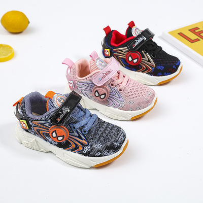New Light-up Female Baby Shoes Functional Shoes Soft Sole Rubber Sports Children's Shoes
