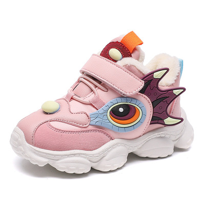 Lightweight Soft-soled Thickened Sports Warm Shoes For Boys And Girls Aged 1-6