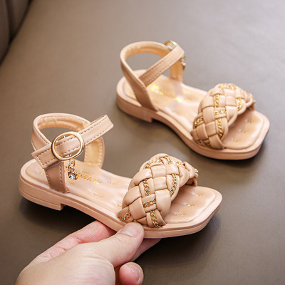 3-12 Years Old Velcro Soft Sole Princess Shoes Fingerless Sweet Fashion Children's Shoes