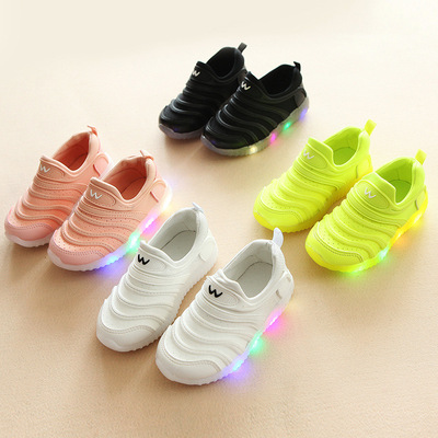Casual Sports Shoes Luminous Shoes Baby Breathable Shoes Non-slip Children's Shoes