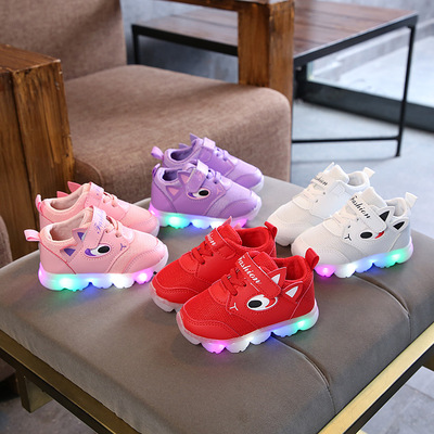 Children's Board Shoes Korean Version Of Led Flashing Shoes Sports Shoes