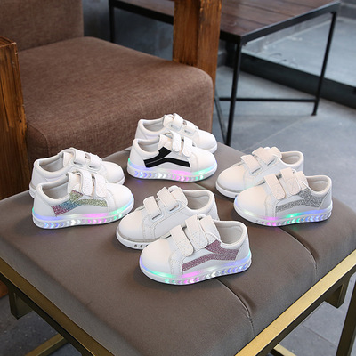 Girls' Casual Shoes, Soft-soled Luminous Shoes, Boys' Sports Shoes, Led Lights, Children's Shoes