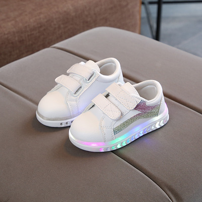 Girls' Casual Shoes, Soft-soled Luminous Shoes, Boys' Sports Shoes, Led Lights, Children's Shoes