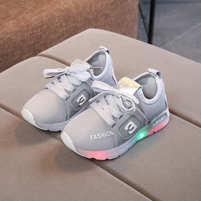 Boys And Girls Luminous Sports Shoes Casual Shoes Non-slip Baby Children's Shoes
