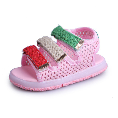 Sandals Girls Beach Shoes Color Korean Hollow Breathable Shoes