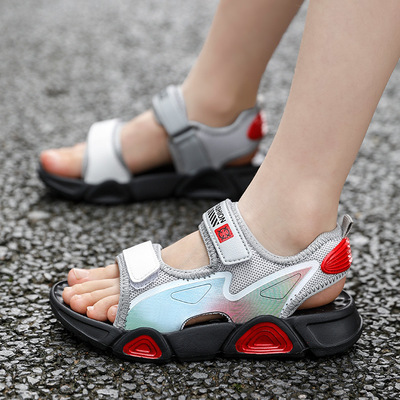 New Medium And Large Children's Soft-soled Lightweight Beach Shoes Breathable Tide