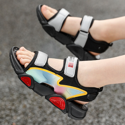 New Medium And Large Children's Soft-soled Lightweight Beach Shoes Breathable Tide