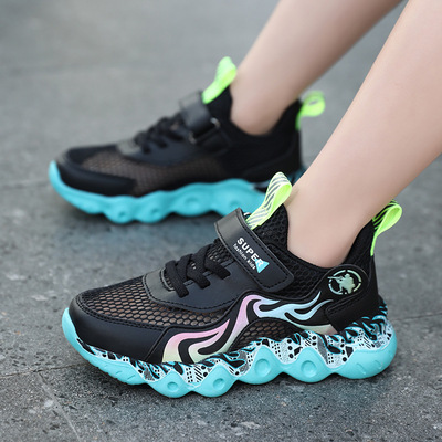 Children's Shoes, Boys' Hollow Mesh Shoes, Breathable Mesh Surface
