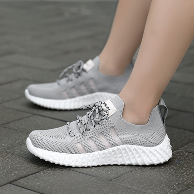 Summer New Fashion Girls Breathable Flying Woven Casual Shoes