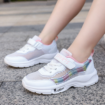 Mesh Sneakers Lightweight Breathable Running Shoes Princess Shoes Casual Girls Shoes