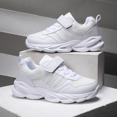 Girls' Shoes, Spring School White Shoes, Lightweight Soft-soled Children's Sports Shoes