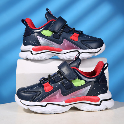 Spring Big Kids Boys Running Shoes Lightweight Soft Sole Children's Sports Shoes