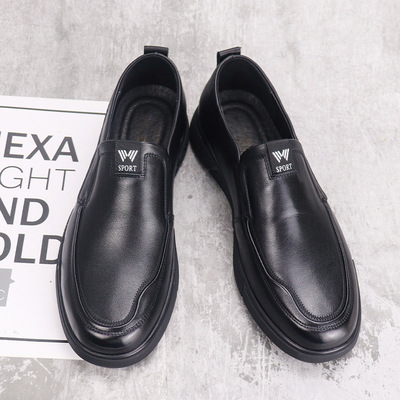 The First Layer Of Cowhide Men's Casual Leather Shoes Fall 2021 New One-step Leather Loafers