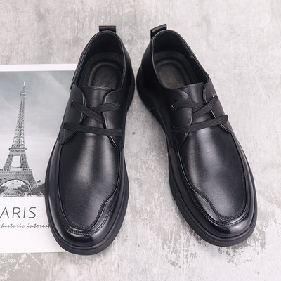 The First Layer Of Cowhide Men's Casual Leather Shoes Fall 2021 New One-step Leather Loafers